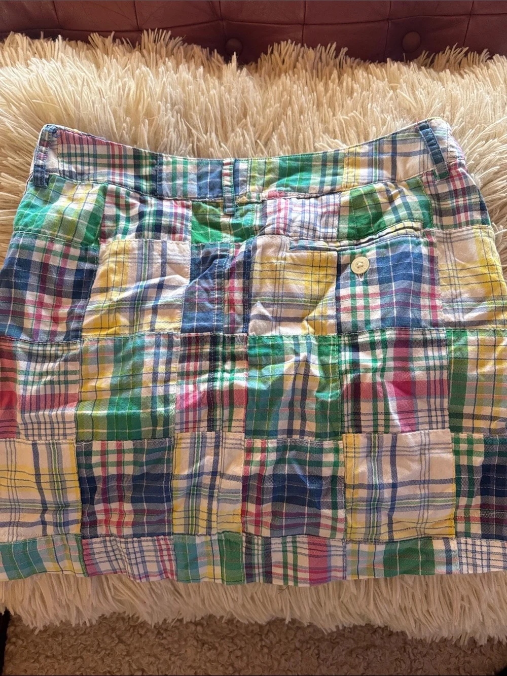 Ralph Lauren Patchwork preppy Plaid Skirt - Multicolor